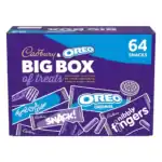 Cadbury & OREO Big Box of Treats, 64 Assorted Chocolates and Snacks, 1618 g (Pack of 1)